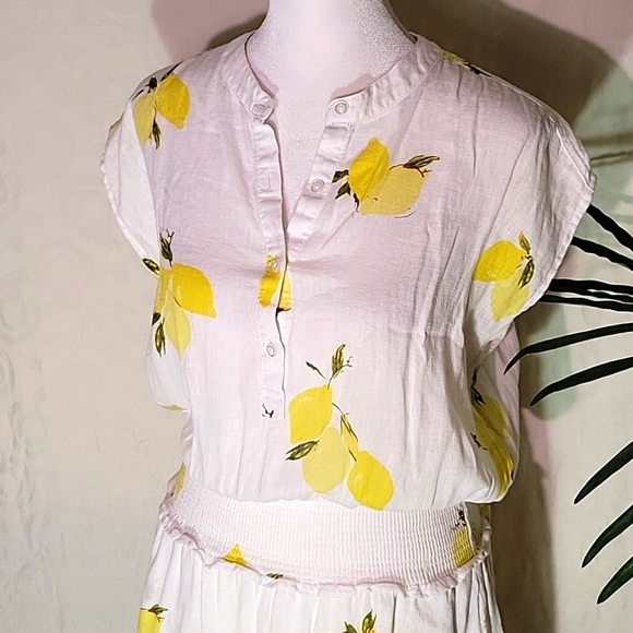 Rails Linen Lemon Sundress - Picture 2 of 12